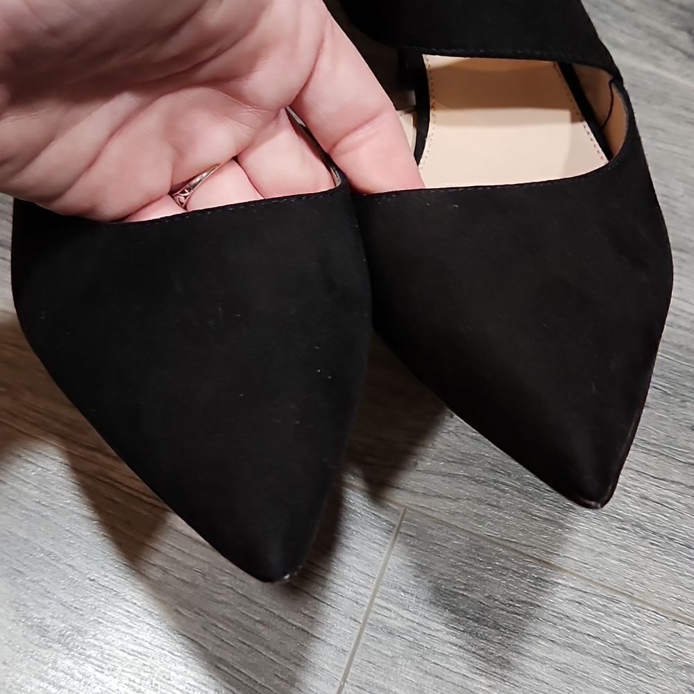 Lauren Blakwell Sandra Faux Suede Pointed Toe Heels - Picture 6 of 9